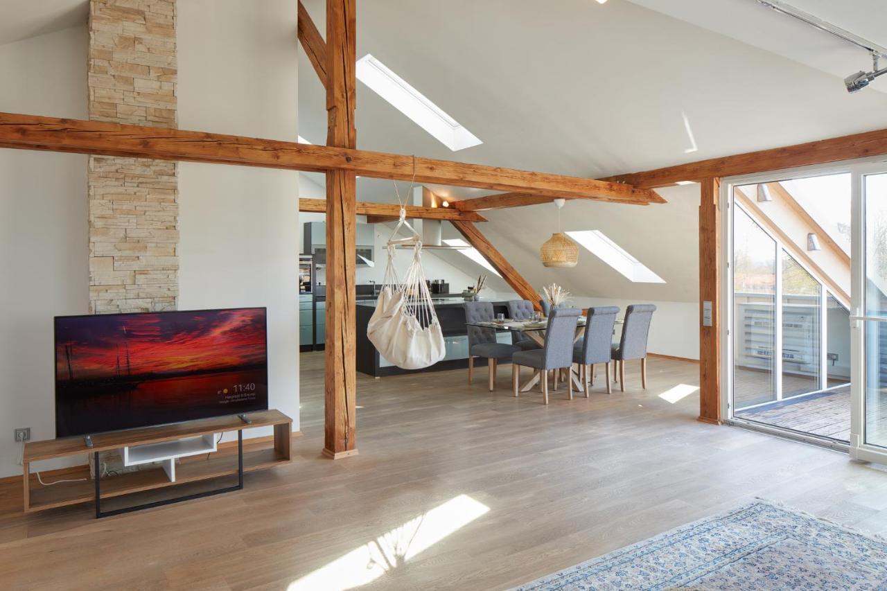 ⸨⸩ Sunset Penthouse: Messe - Siemens - Db - Man ⸨⸩ Apartamento Nuremberga Exterior foto