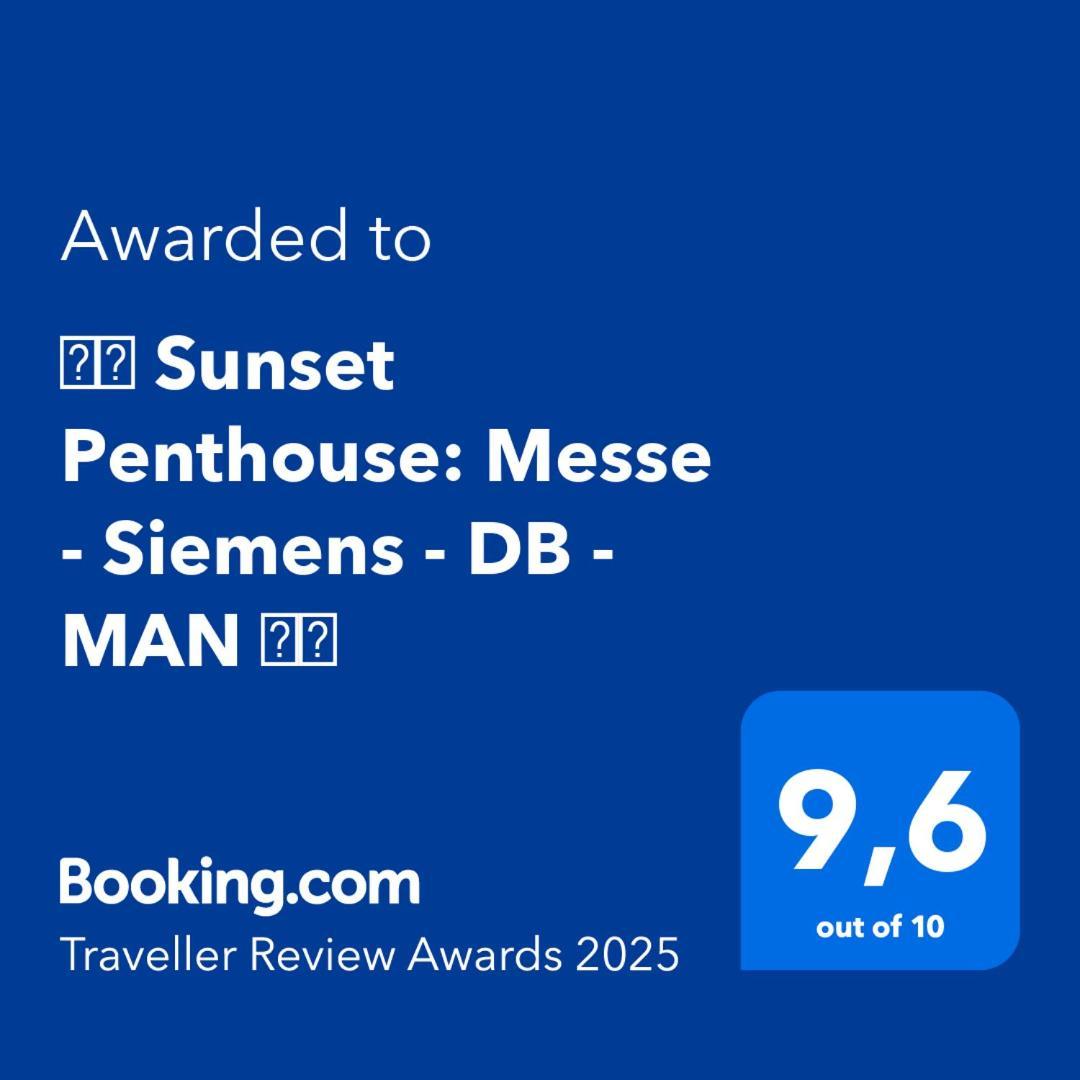 ⸨⸩ Sunset Penthouse: Messe - Siemens - Db - Man ⸨⸩ Apartamento Nuremberga Exterior foto